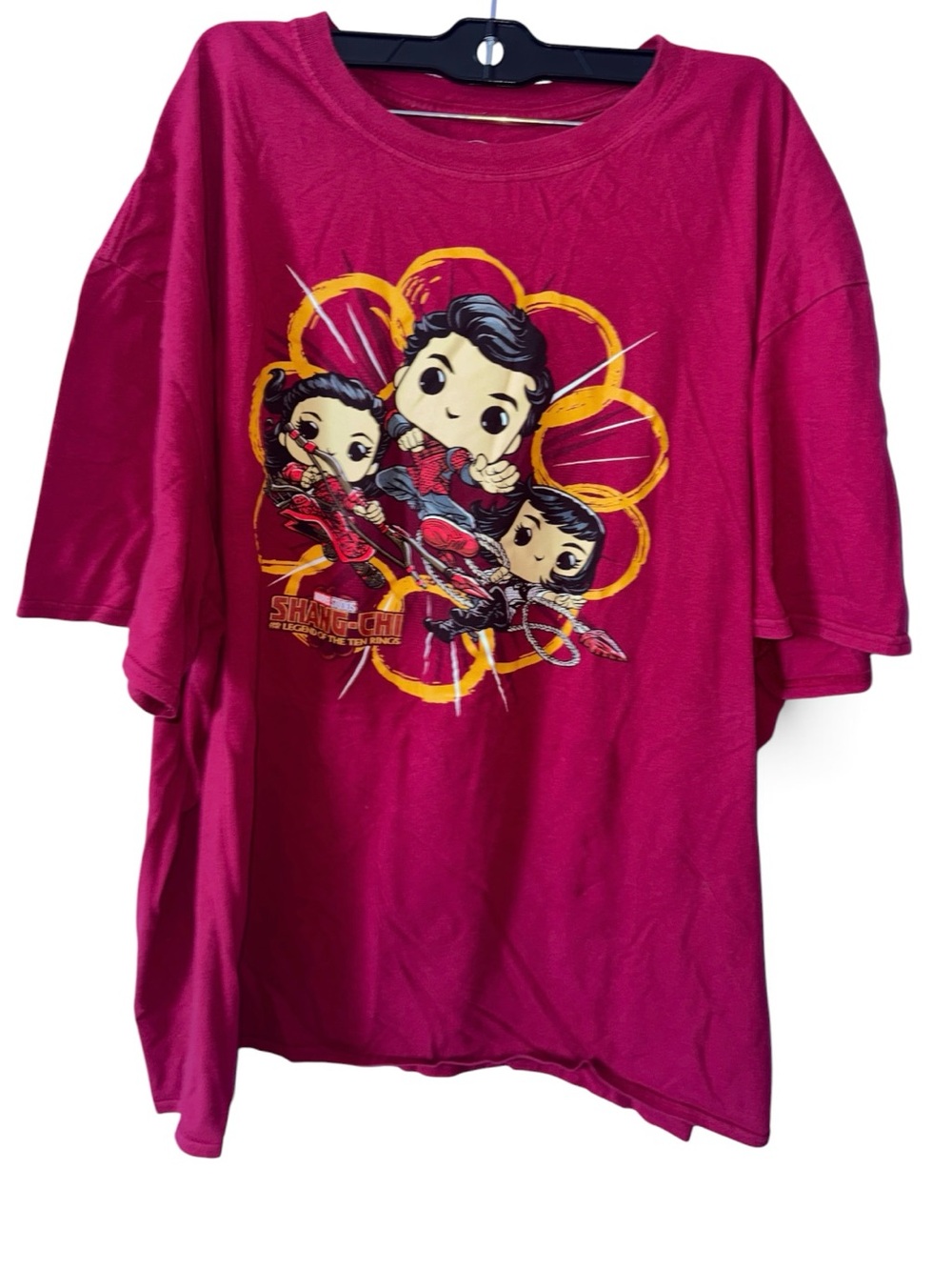 Marvel Short Sleeve Tee in Magenta with Shang-Chi Graphic